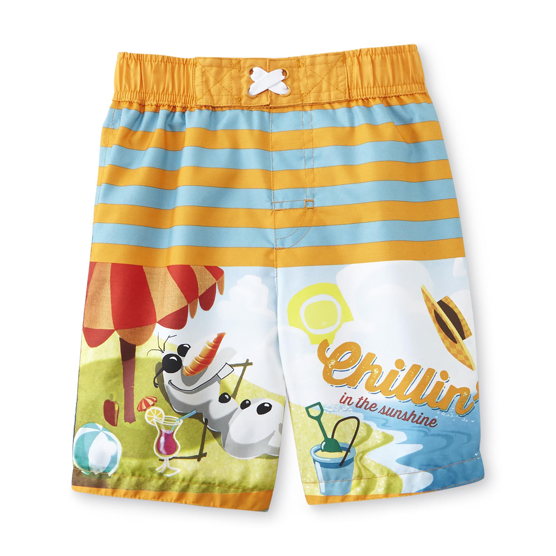 Disney Frozen Toddler Boy's Swim Trunks - Olaf