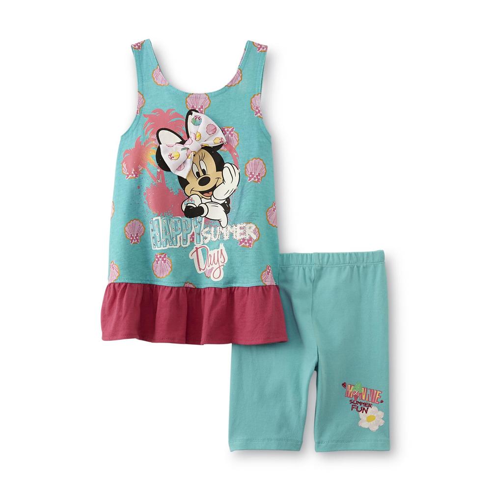 Disney Minnie Mouse Infant & Toddler Girl's Tunic Top & Shorts - Summer Days