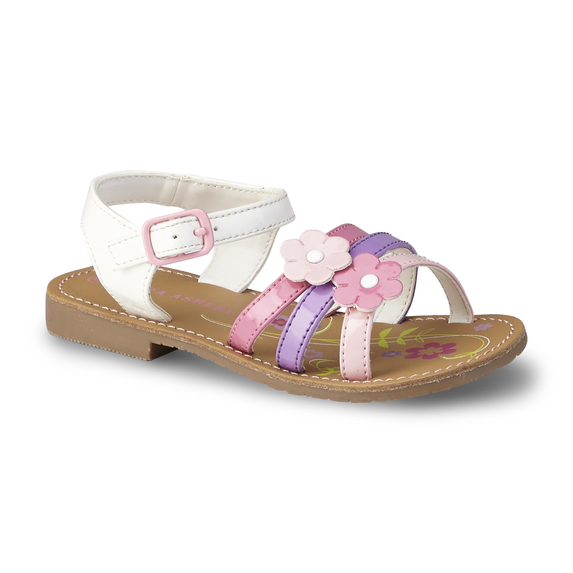 Laura Ashley Toddler Girl's Chloe Pink/Purple/White Sandal