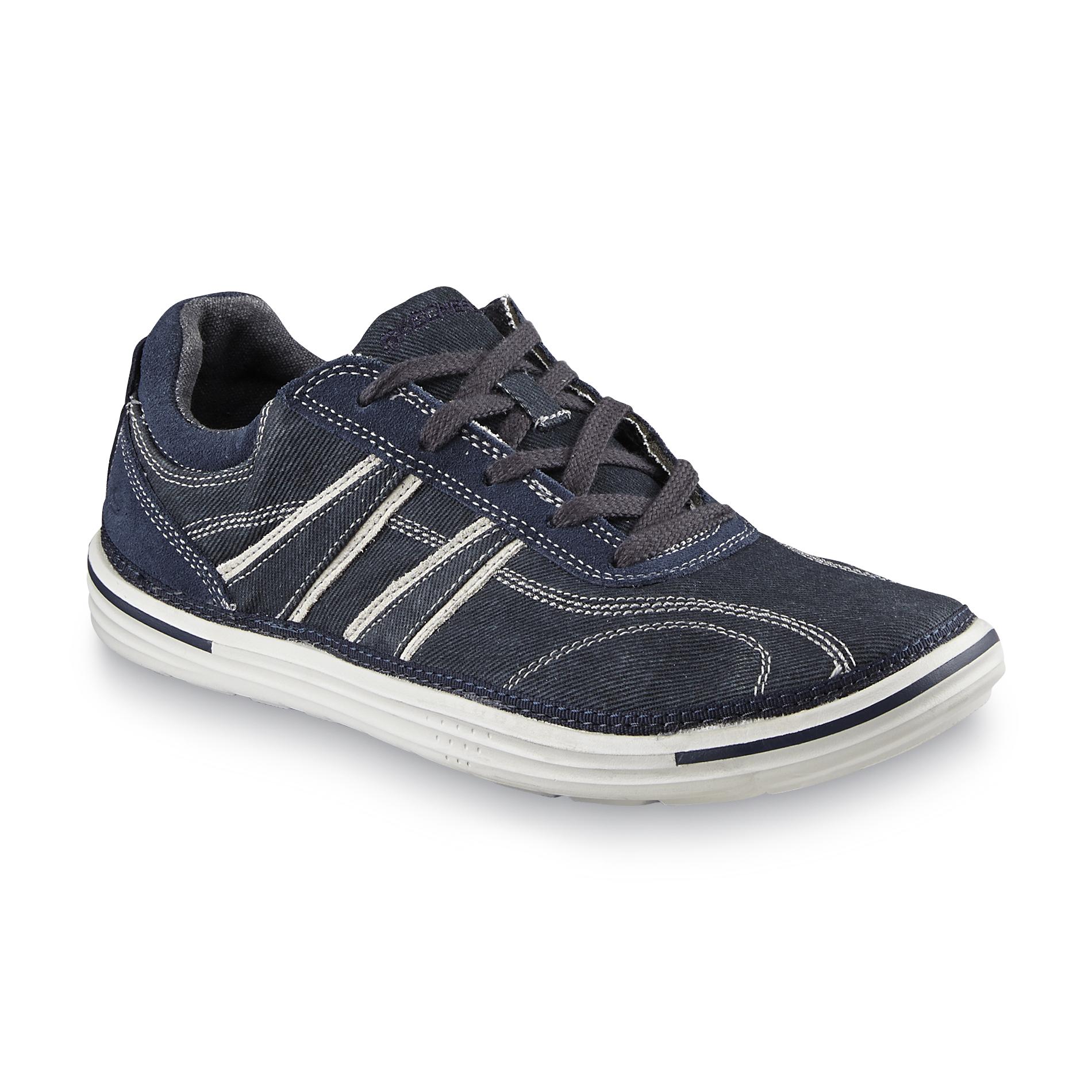 Skechers Men's Morse Relaxed Fit Canvas Oxford - Navy