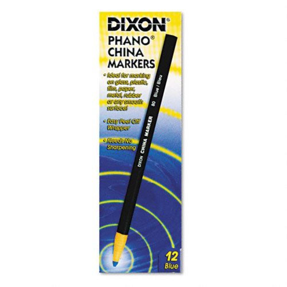 Dixon Ticonderoga DIX00080 China Marker, Blue, Dozen
