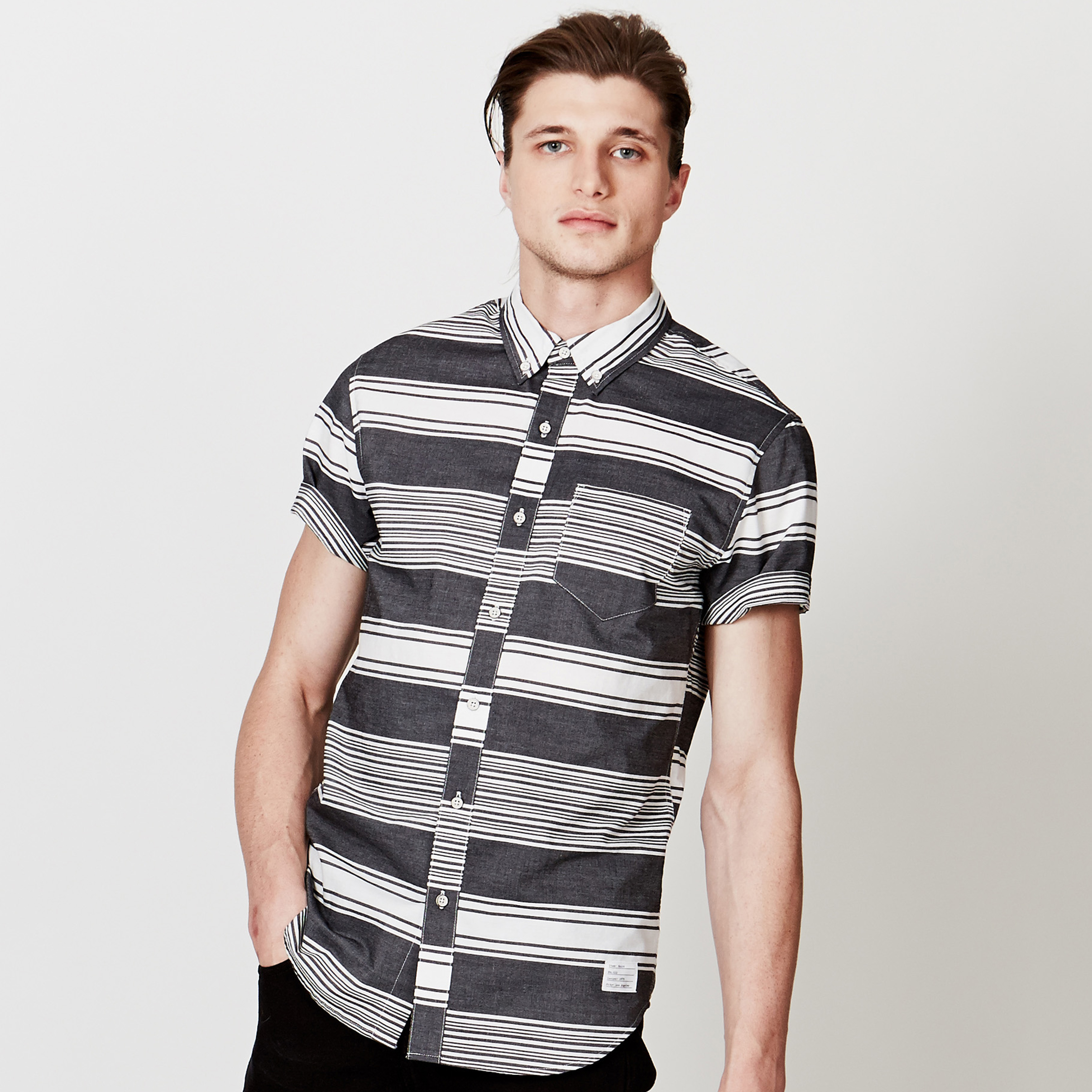 Adam Levine Men&#8217;s Striped Shirt
