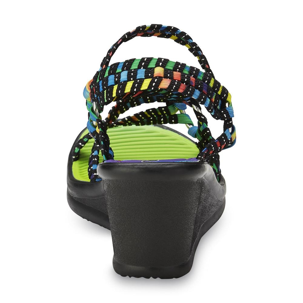 Skechers Girl's Lil' Weaves Multicolor Strappy Sandal