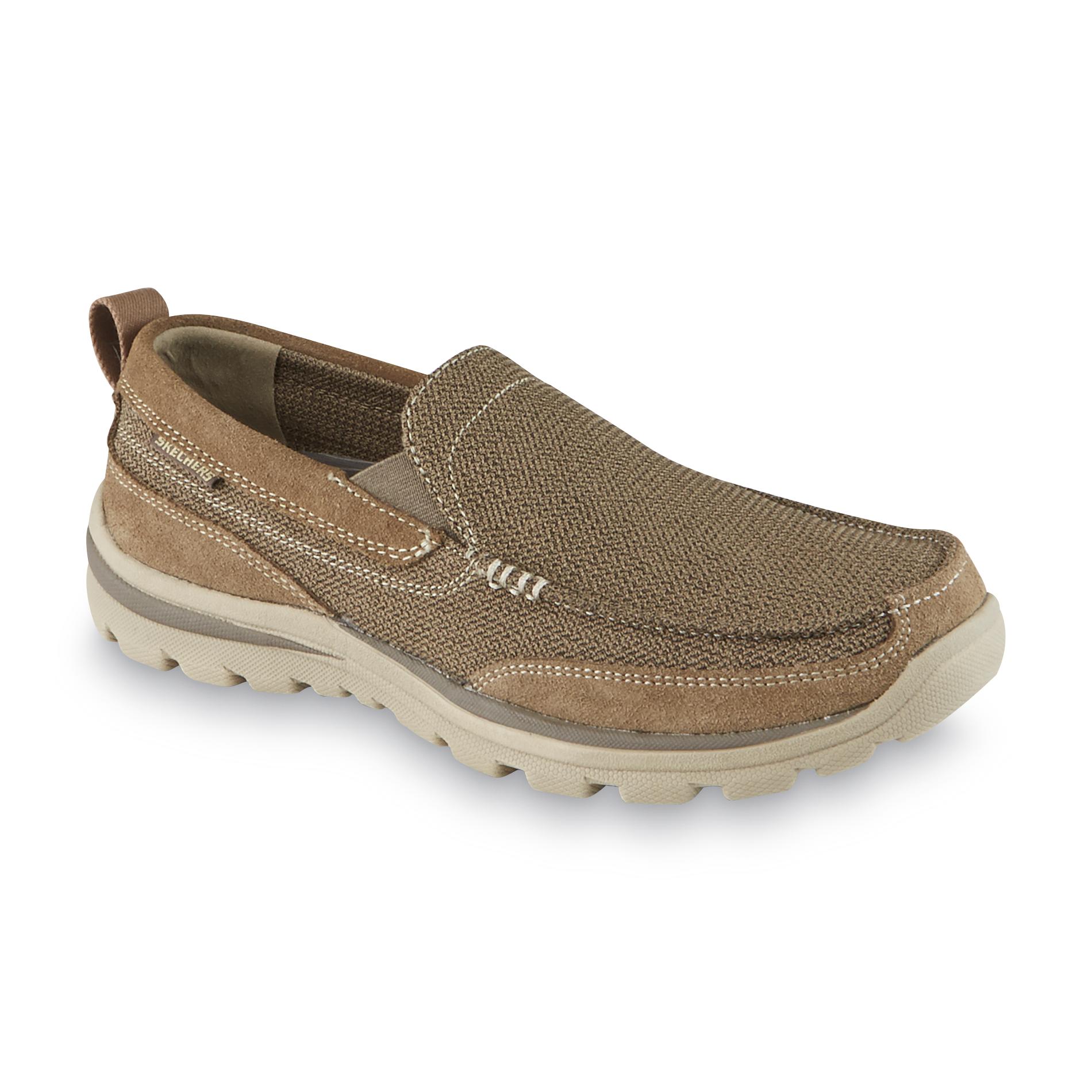 Skechers Men's Milford Brown Relaxed Fit Loafer - Clothing, Shoes ...