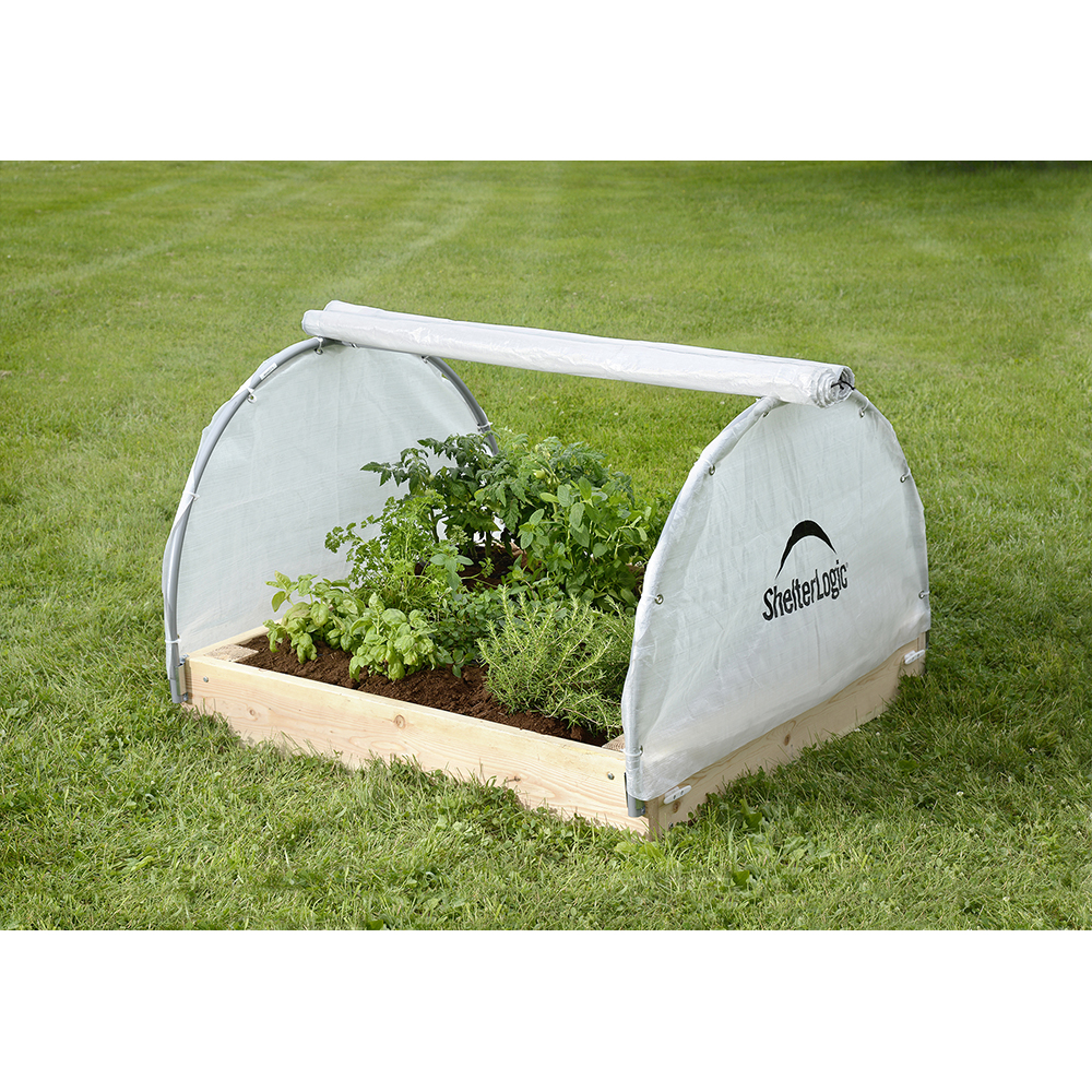 70617 4 x 4 x 1 Ft. 11 In. Round Raised Bed Greenhouse