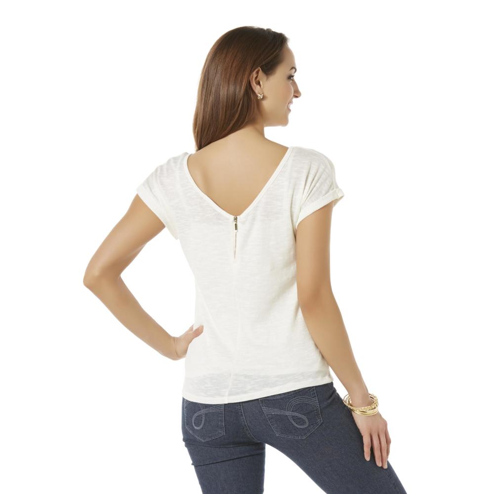 Attention Women's Reverse V-Neck Top & Camisole