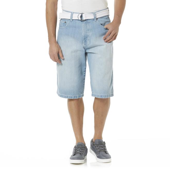 Southpole Young Men's Jean Shorts & Canvas Belt