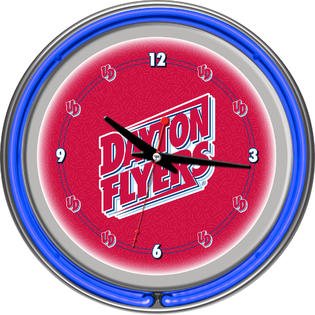 University of Dayton Neon Clock 14 Inch Diameter