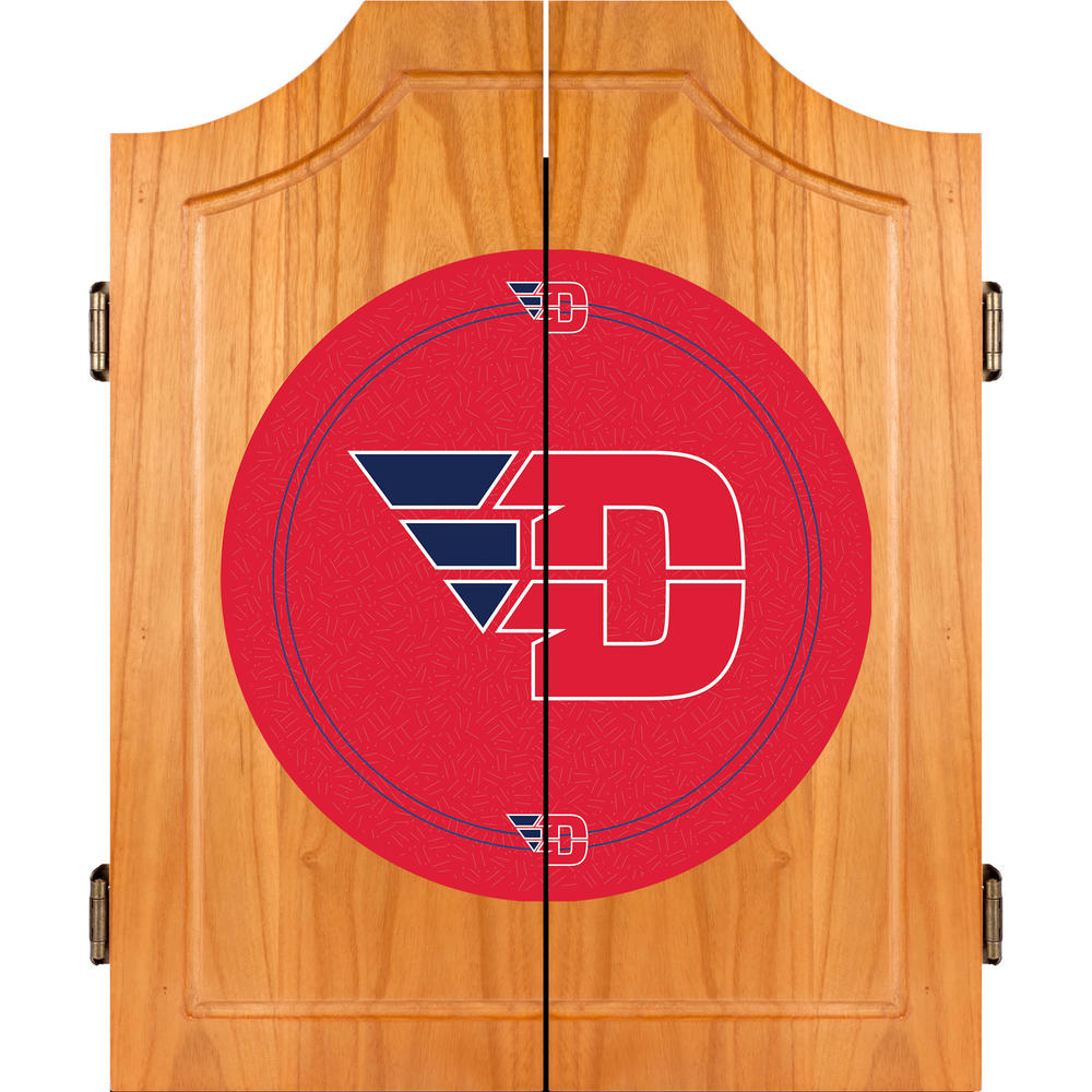 Trademark University of Dayton Dart Cabinet with Board and Darts