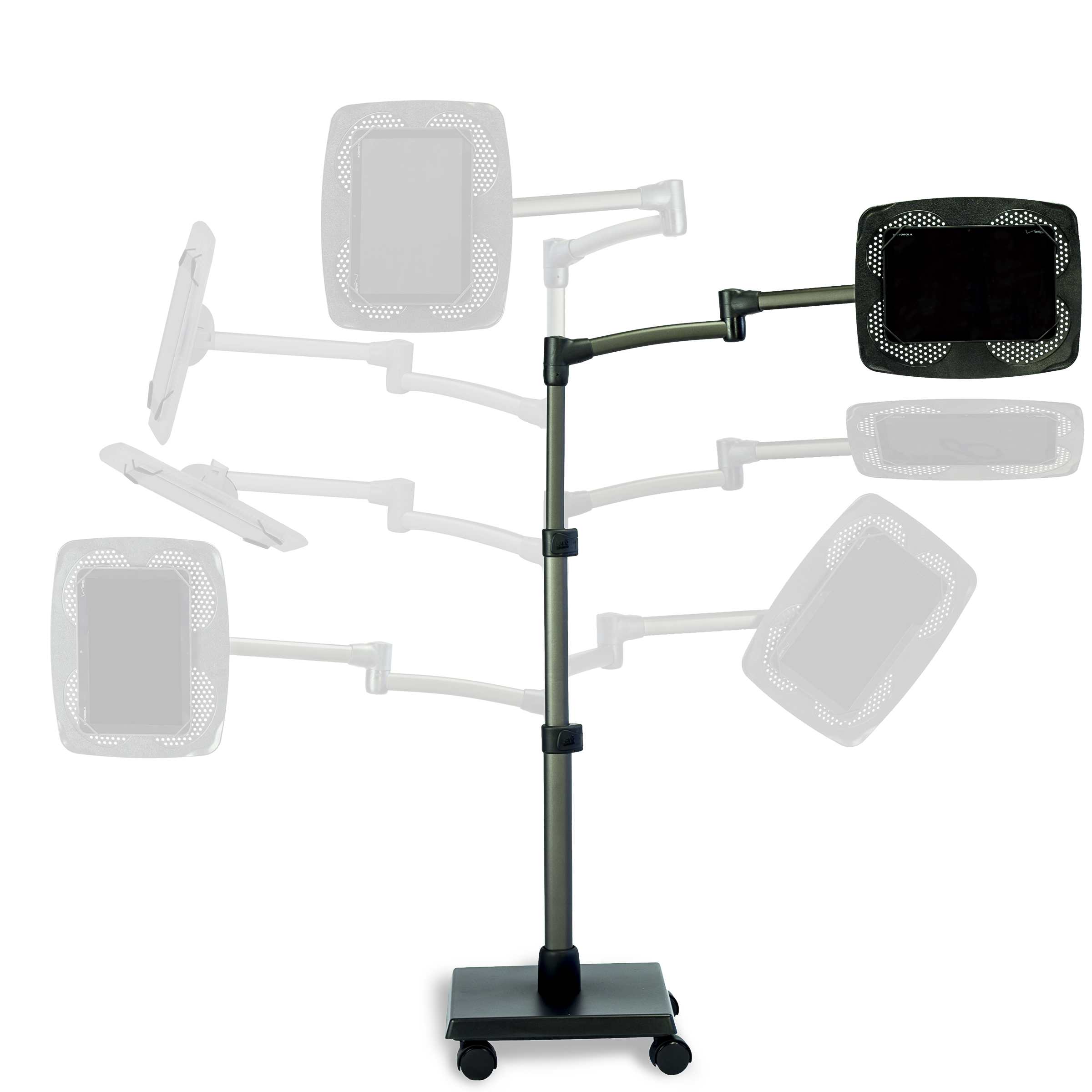 Mtm Levo 33768 Levo G2 Deluxe Ipad Floor Stand Gunmetal Tvs