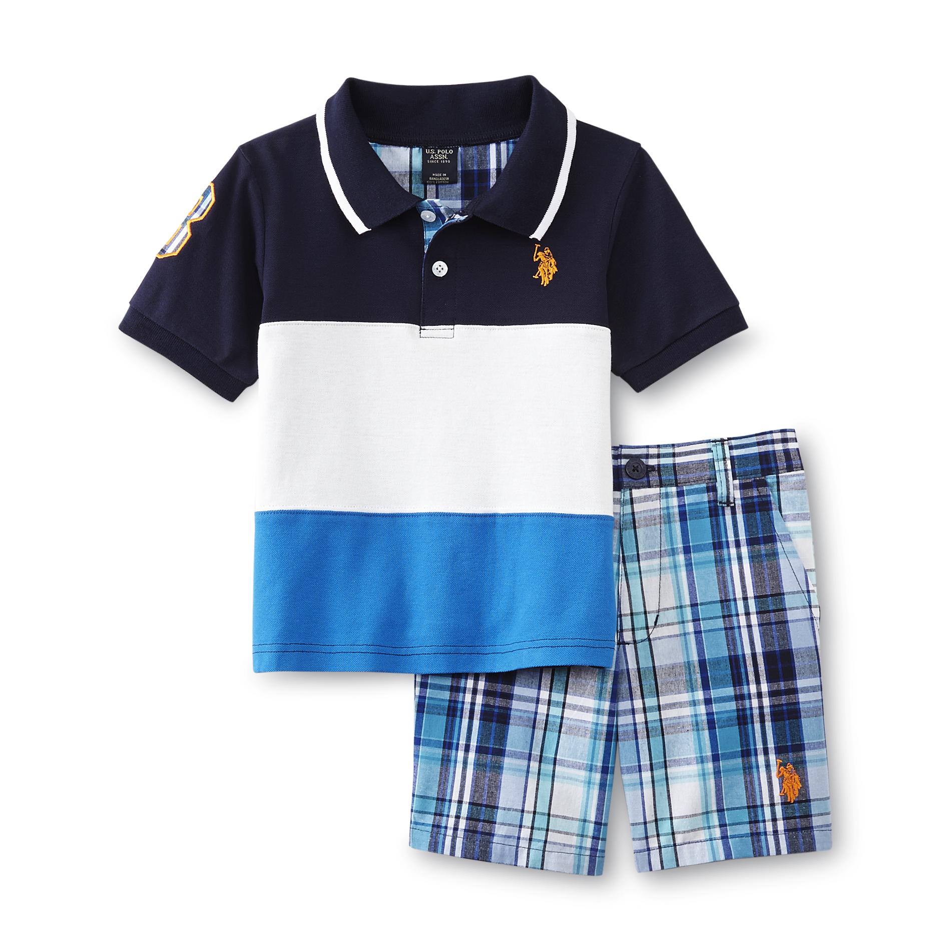 U.S. Polo Assn. Infant & Toddler Boy's Polo Shirt & Shorts