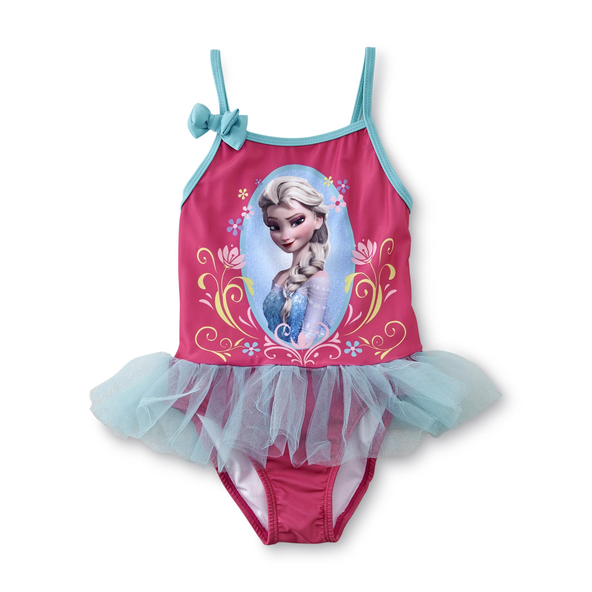 Disney Frozen Toddler Girl's One-Piece Swimsuit - Elsa