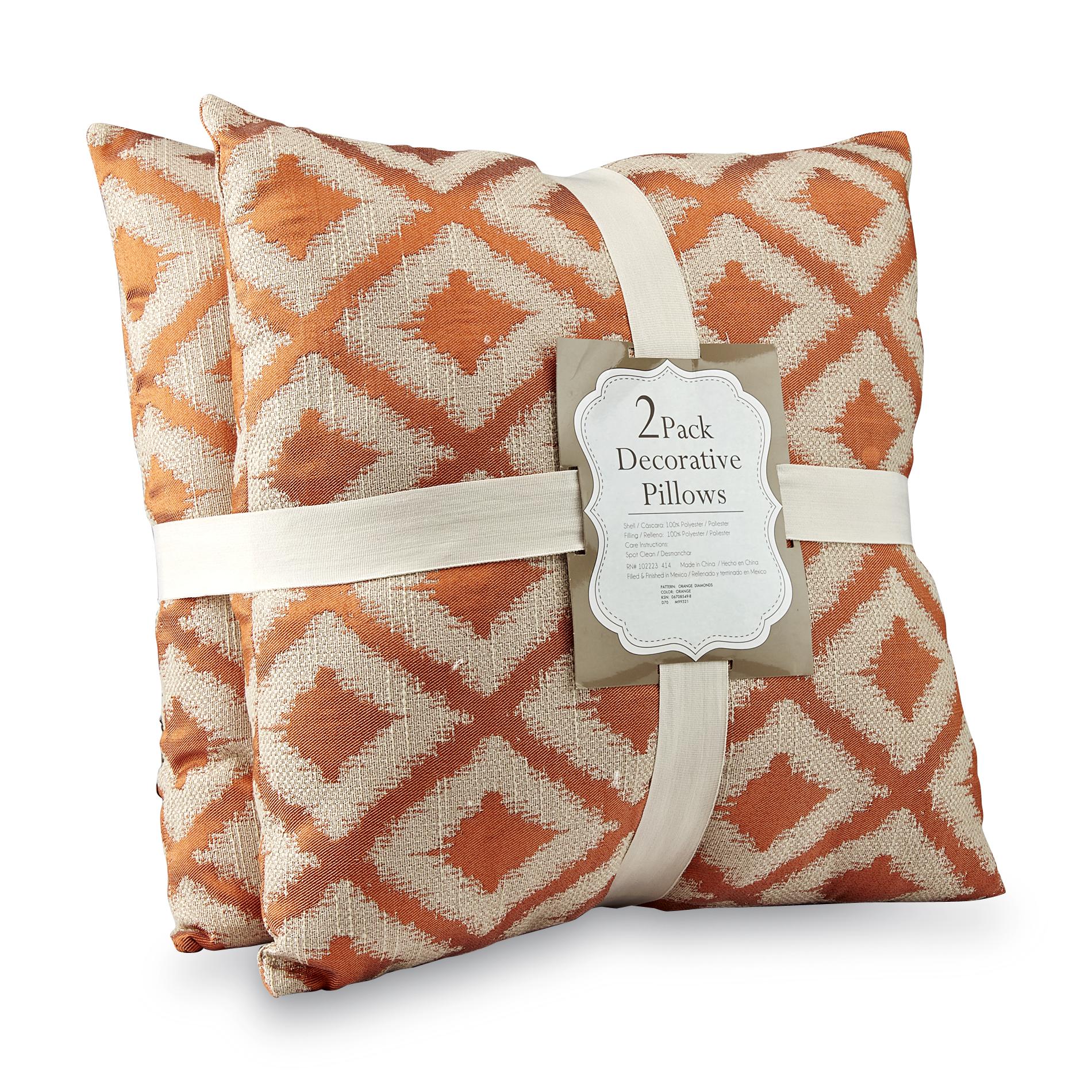 2-Pack Decorative Pillows - Diamond