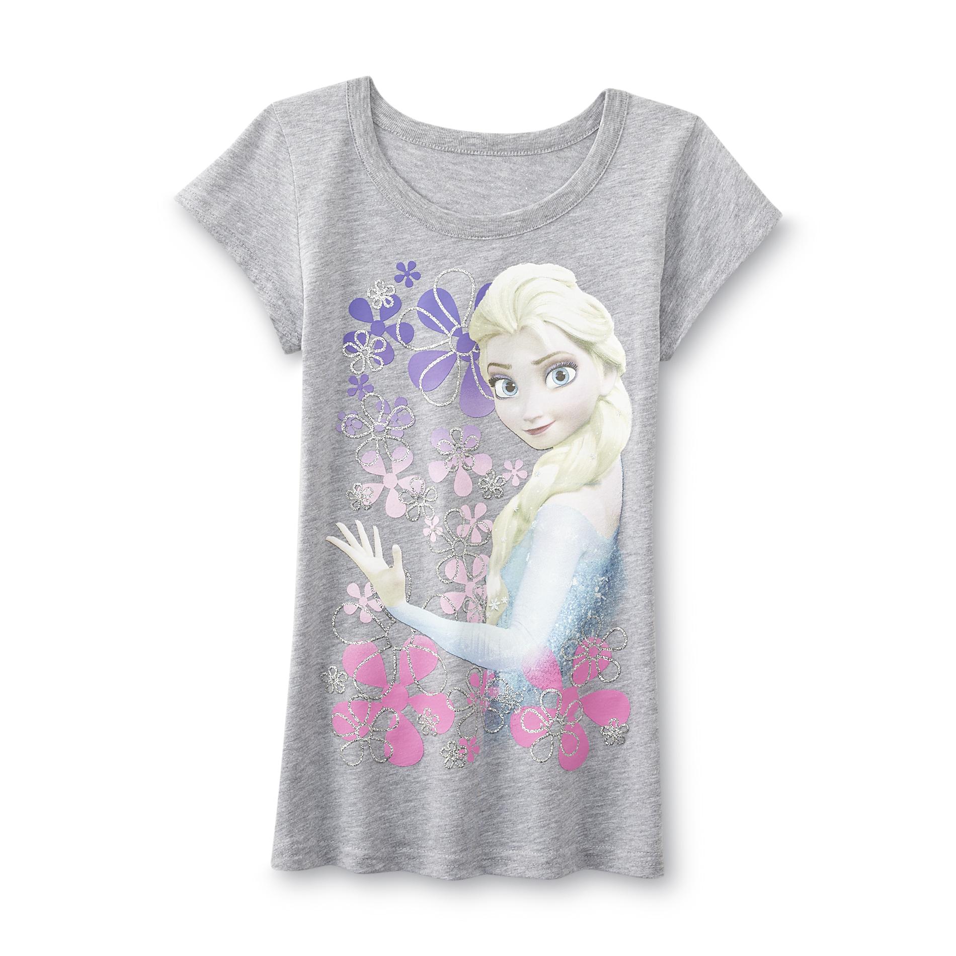 Disney Frozen Girl's Graphic T-Shirt - Elsa