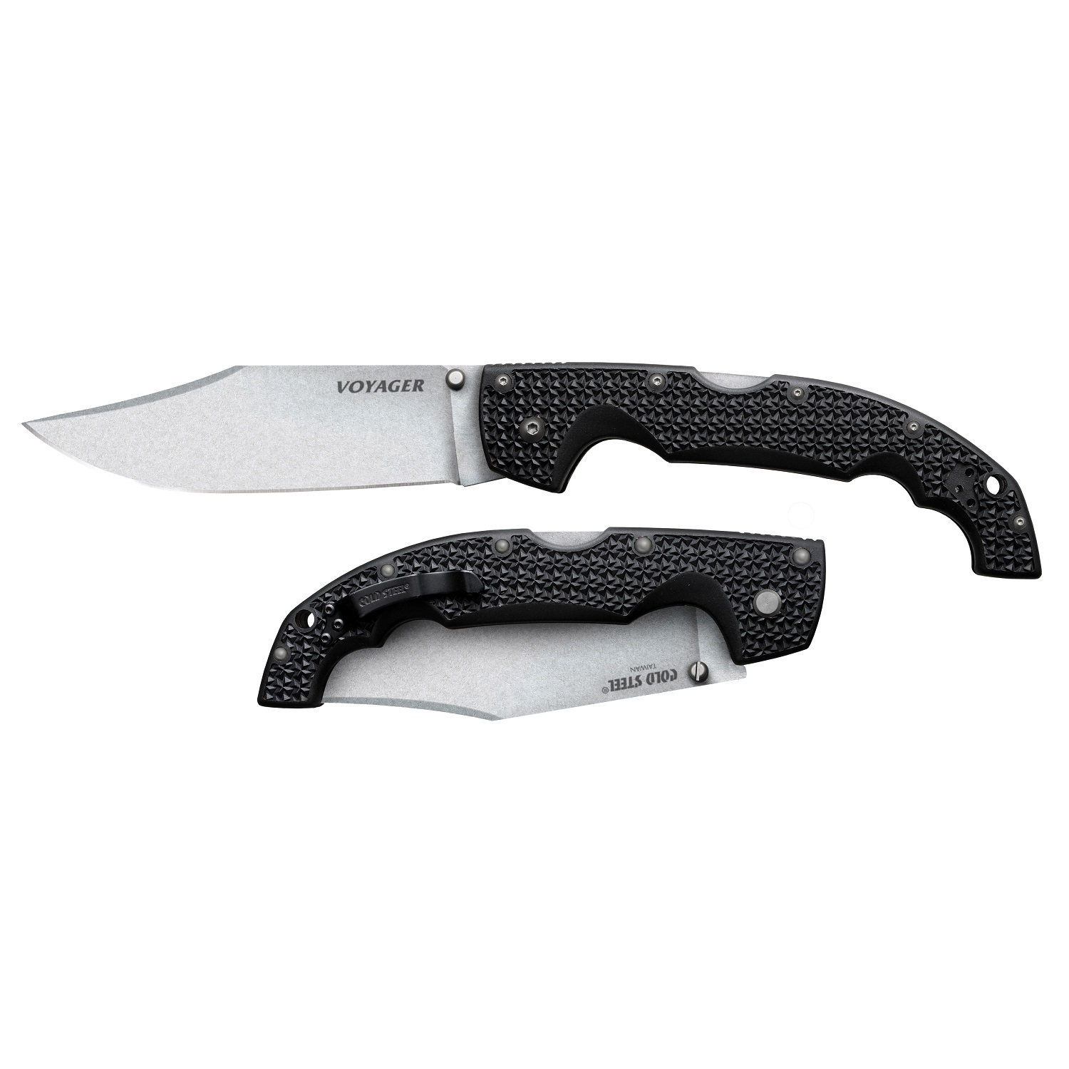 Cold Steel Voyager Clip 5.5in Plain Edge Folding Knife