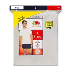 Fruit of the Loom Men's 6-Pack Crew Neck T-Shirts