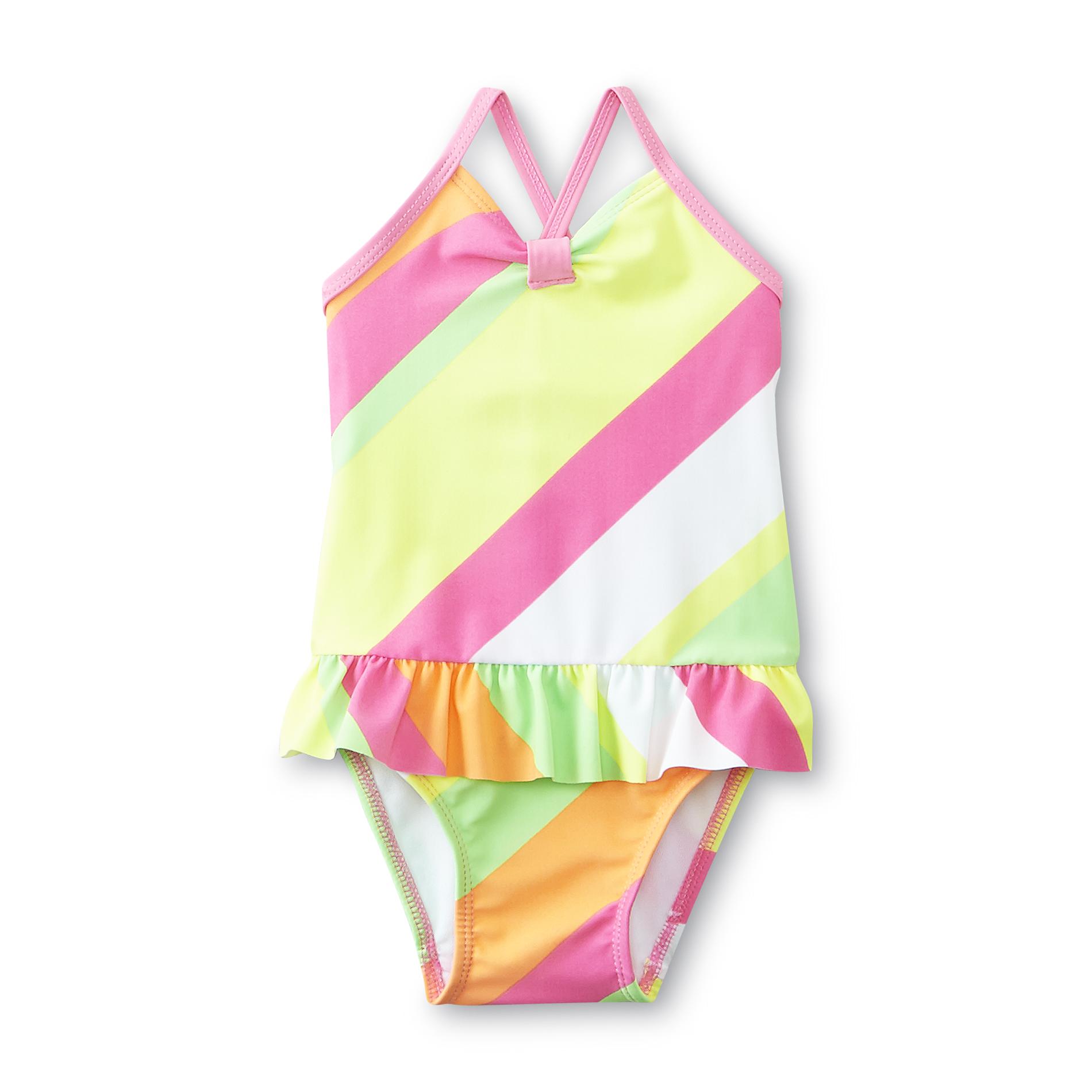 WonderKids Infant & Toddler Girl's Tutu Swimsuit - Striped