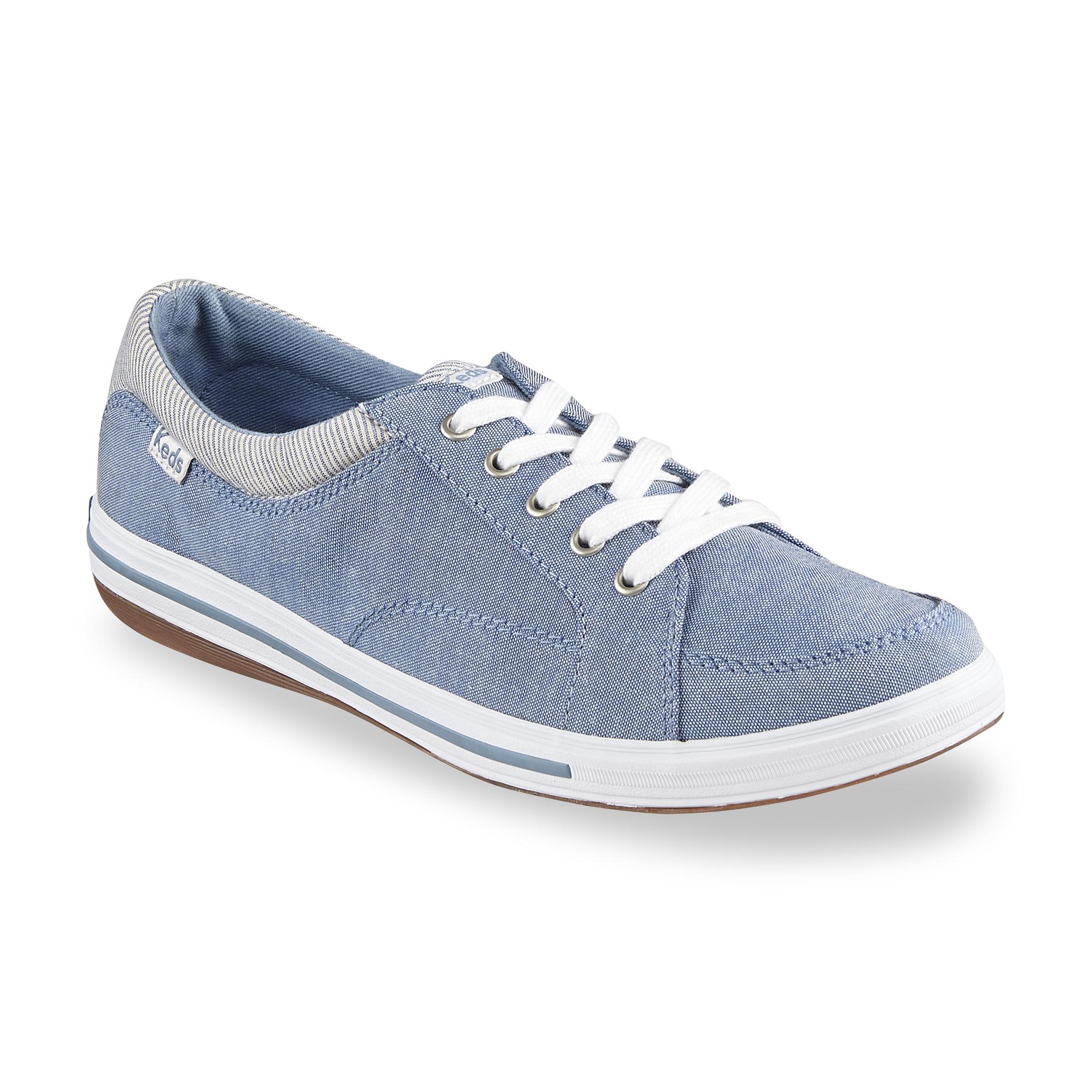 Keds Women's Vollie Blue/White Lace-Up Sneakers