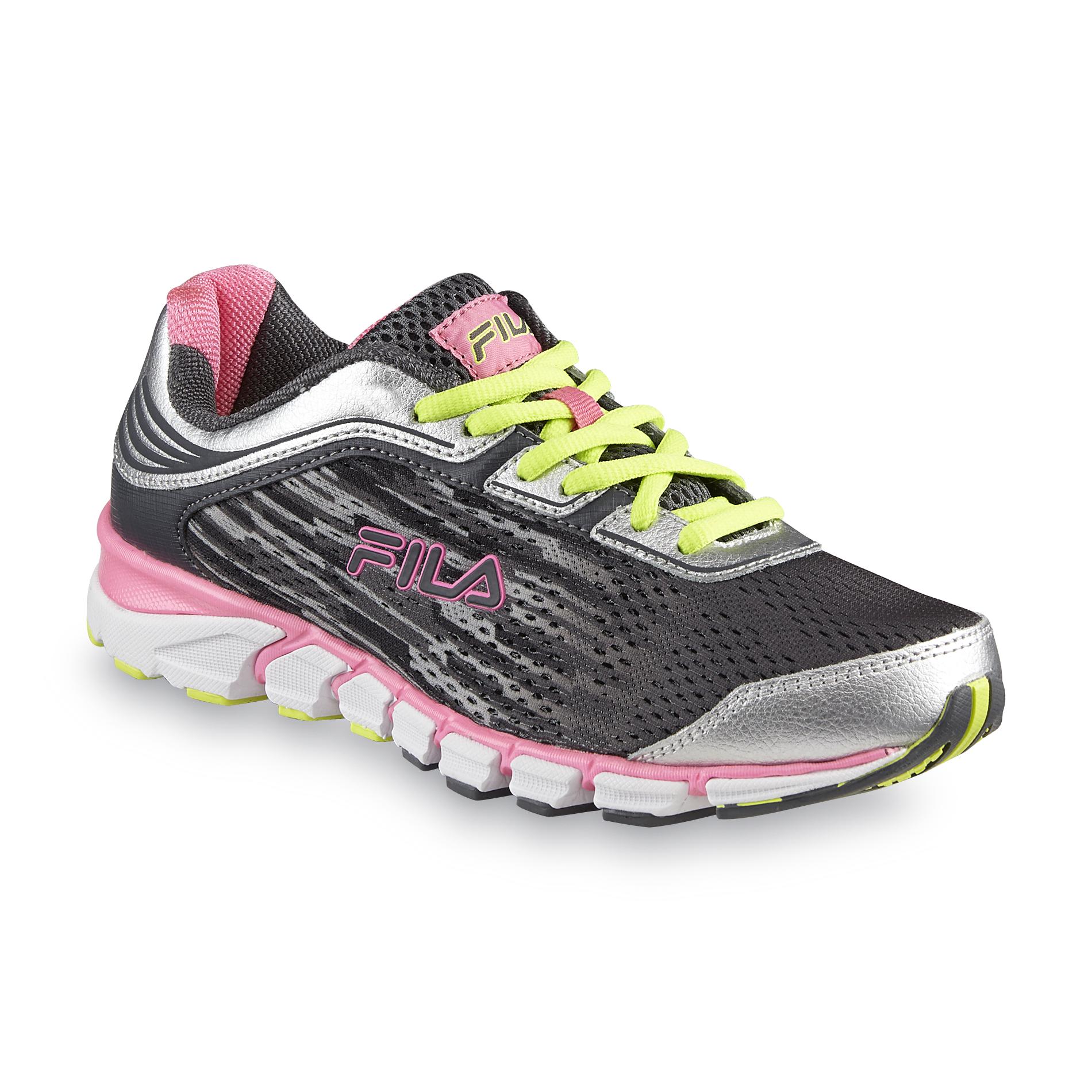 Fila Women's Turbo Fuel 2 Linear Energized Athletic Shoe - Gray/Pink