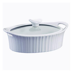 CorningWare 1105932 Casserole Dish With Glass Lid, French White III, 1.5-Qt. - Quantity 2