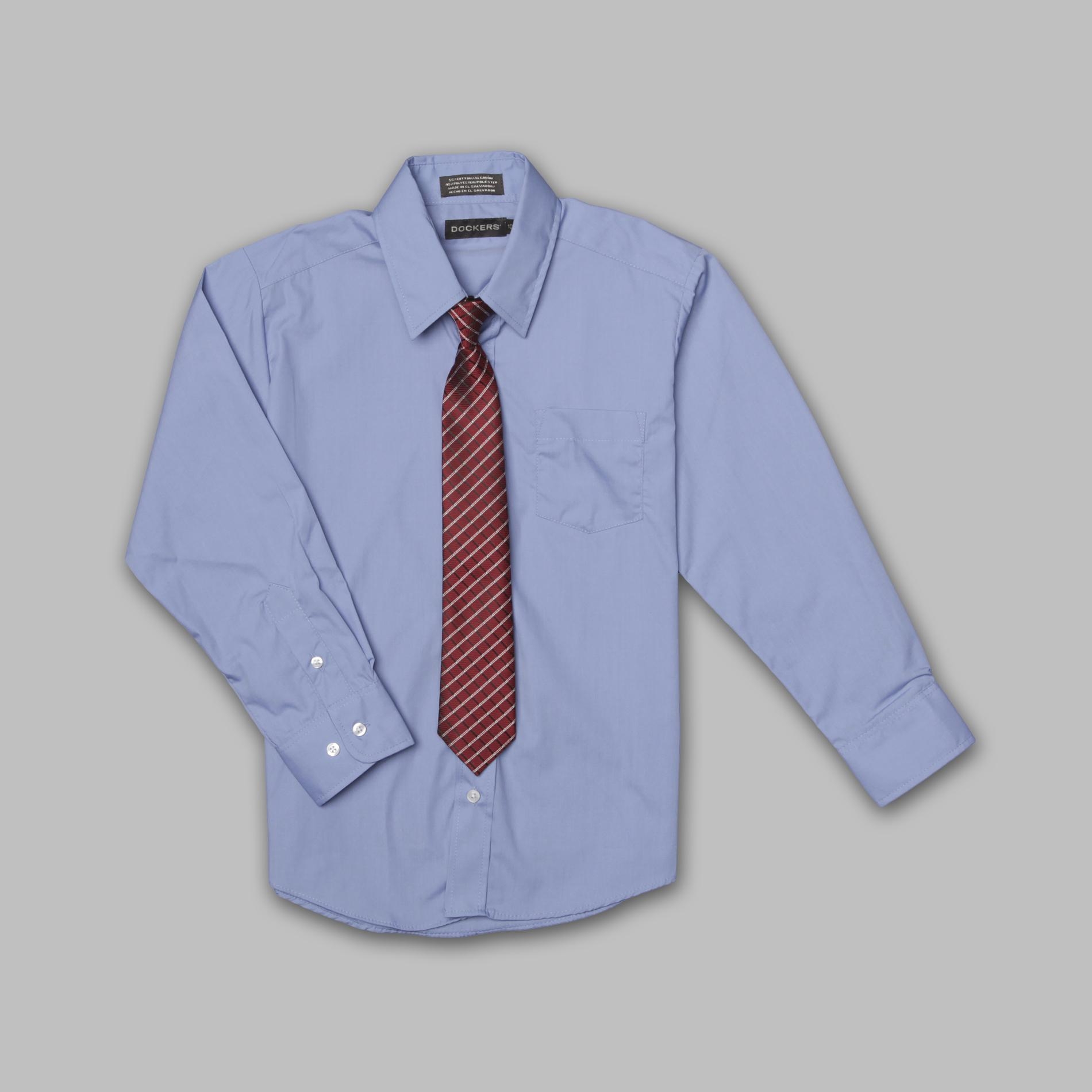 Dockers Boys' 2 Pc. Dress Shirt and Tie Set