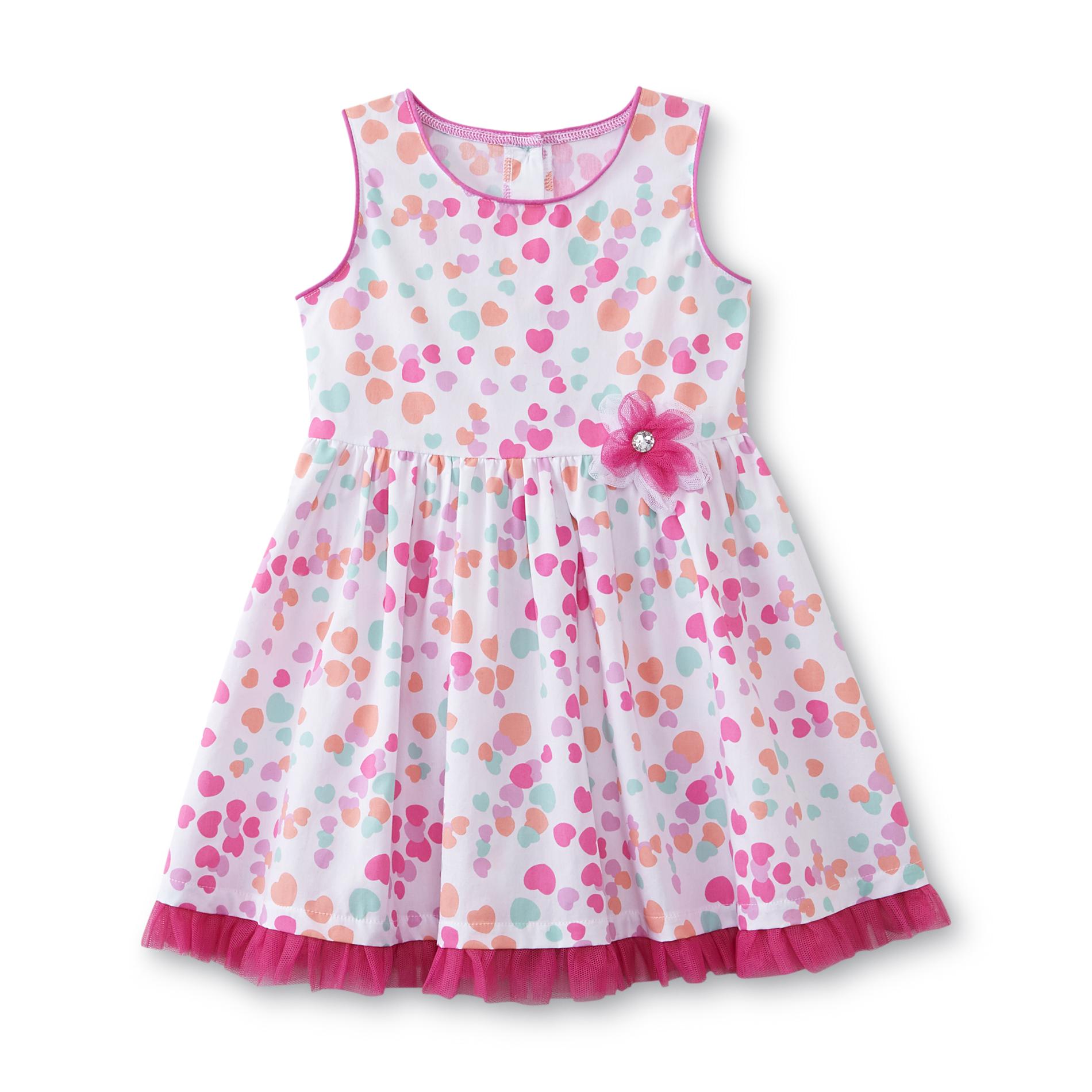 WonderKids Infant & Toddler Girl's Sleeveless Party Dress - Hearts