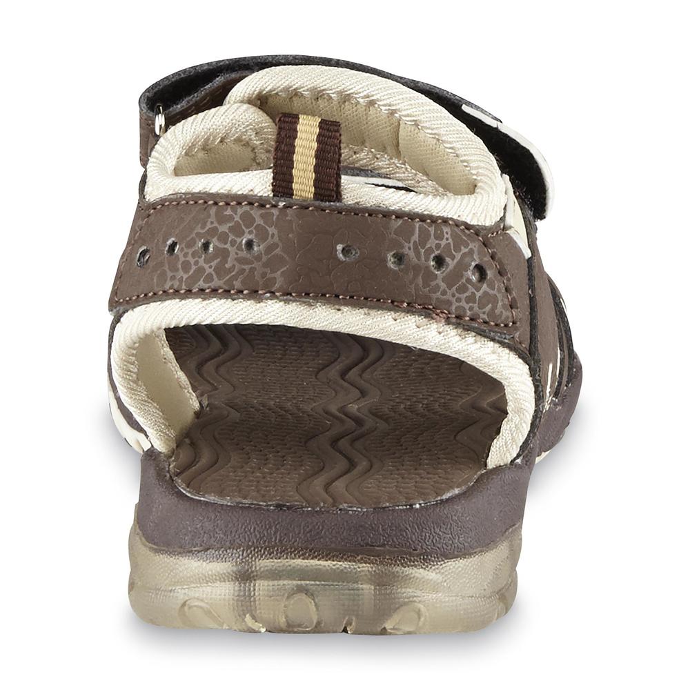 Rugged Bear Toddler Boy's Eddy Brown/Beige Sport Sandal