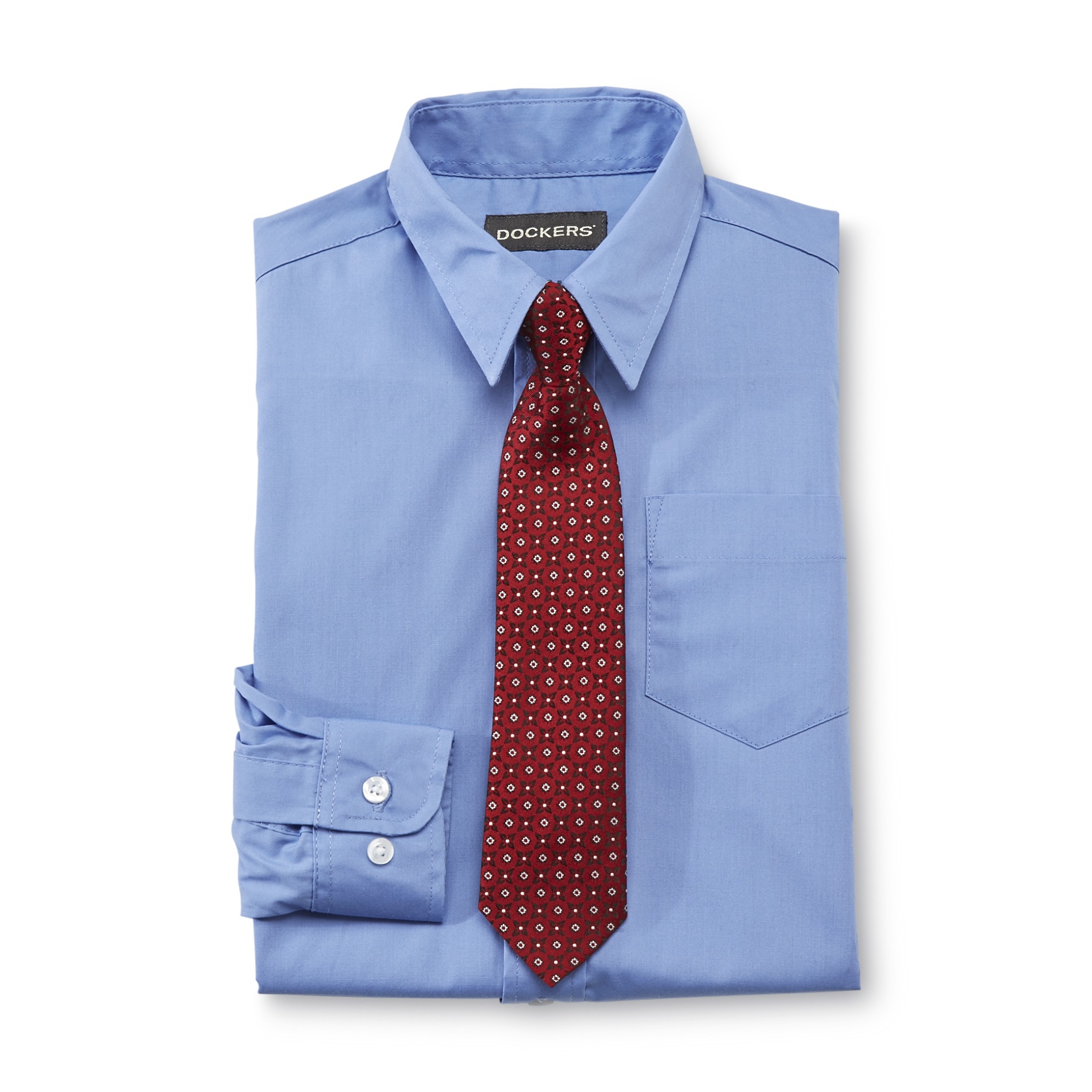 Dockers Boys' 2 Pc. Dress Shirt and Tie Set