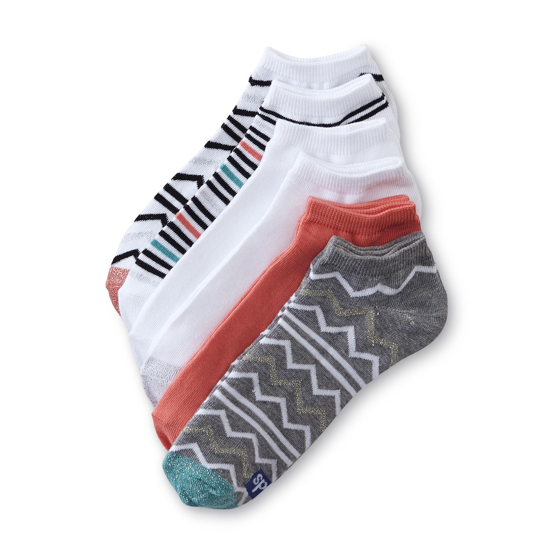 Keds Women's 6Pairs NoShow Socks Chevron Striped