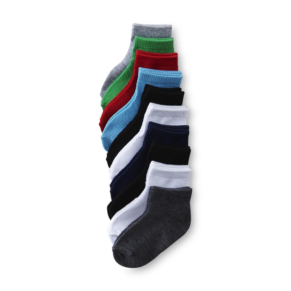 WonderKids Toddler Boy's 10-Pairs Low Cut Socks - Colors