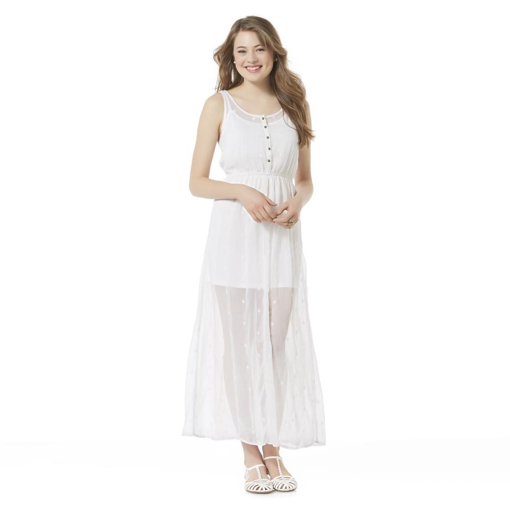Canyon River Blues Women's Embroidered Sleeveless Maxi Dress