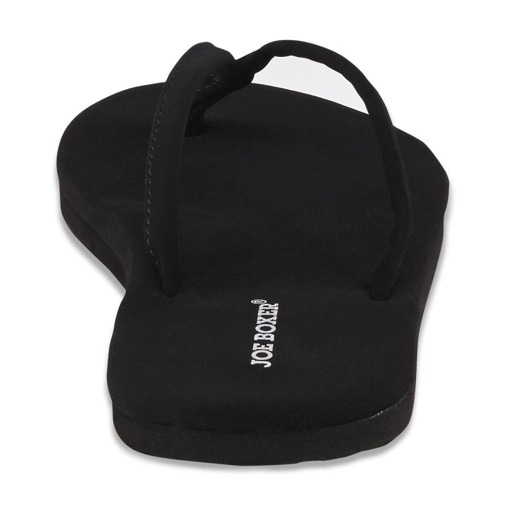 Joe Boxer Women's Beauty FlipFlop Sandal Black