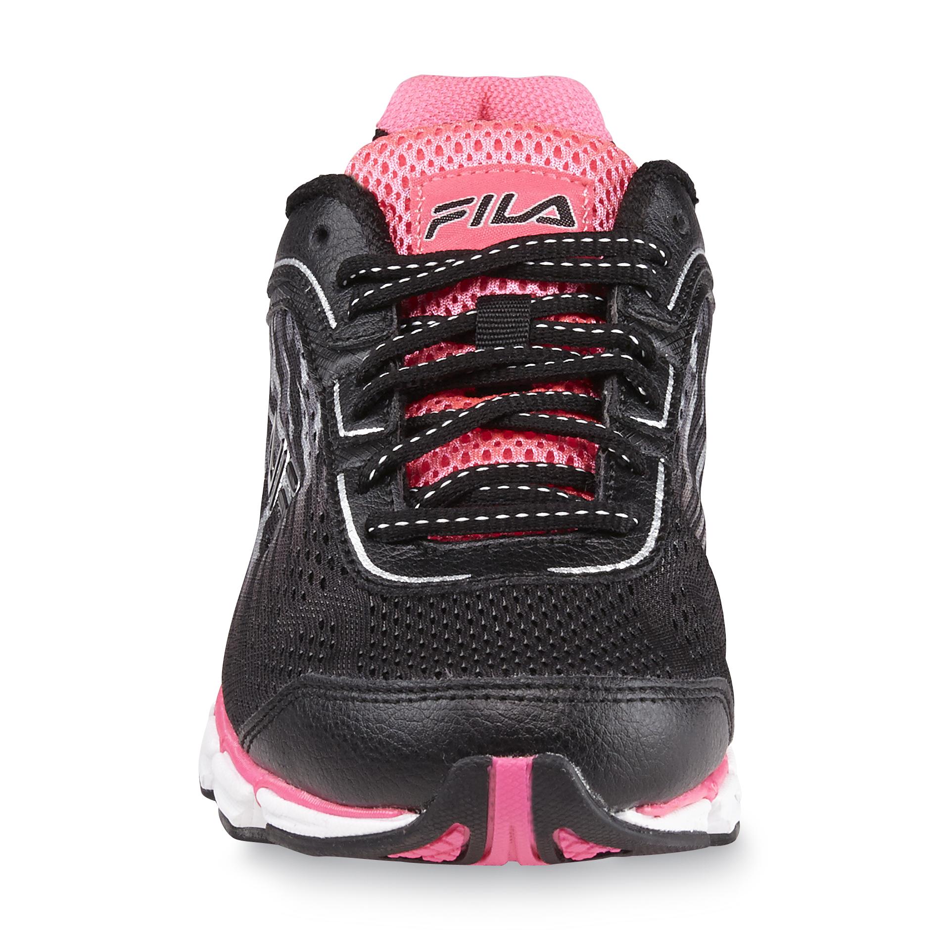 Fila Women's Turbo Fuel 2 Linear Energized Black/Pink/Silver Running Shoe