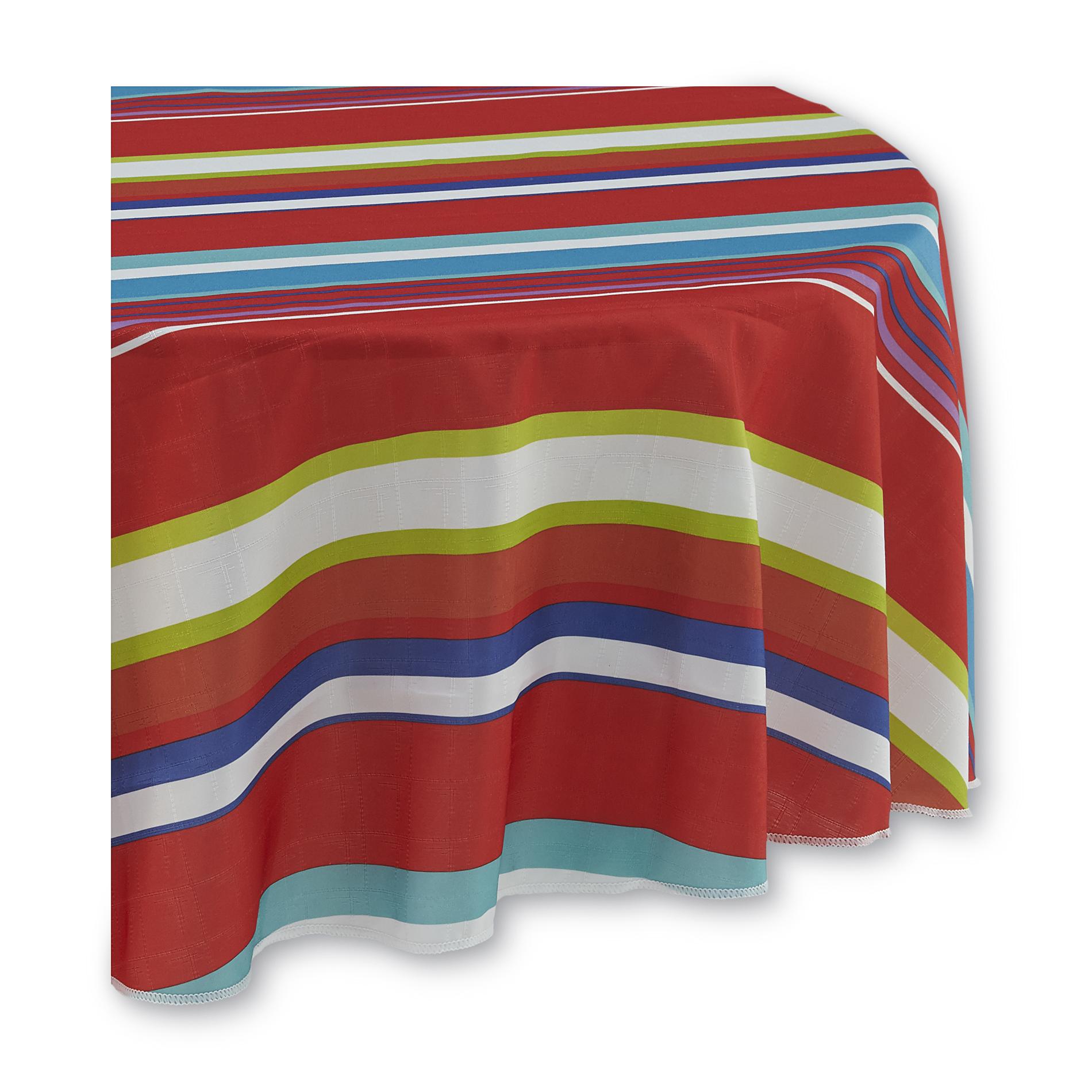 Essential Home Summer Stripe Tablecloth
