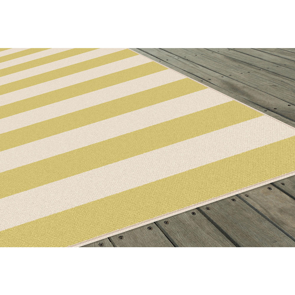 Tayse Rugs Garden City Florence Stripe Runner 2'7'' x 7'3''