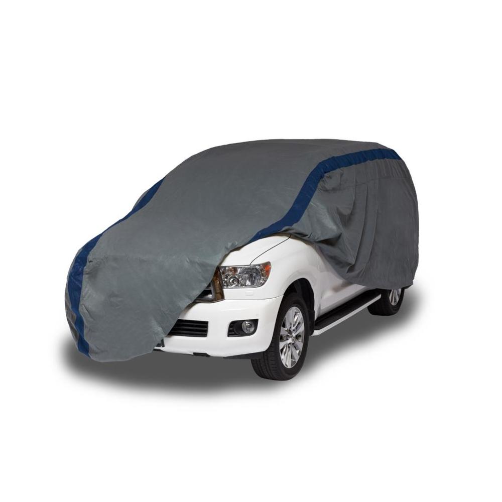Duck Covers Weather Defender Semi-Custom SUV Cover, Fits SUVs or Full Size Trucks with Shell or Bed Cap up to 19 ft. 1 in.