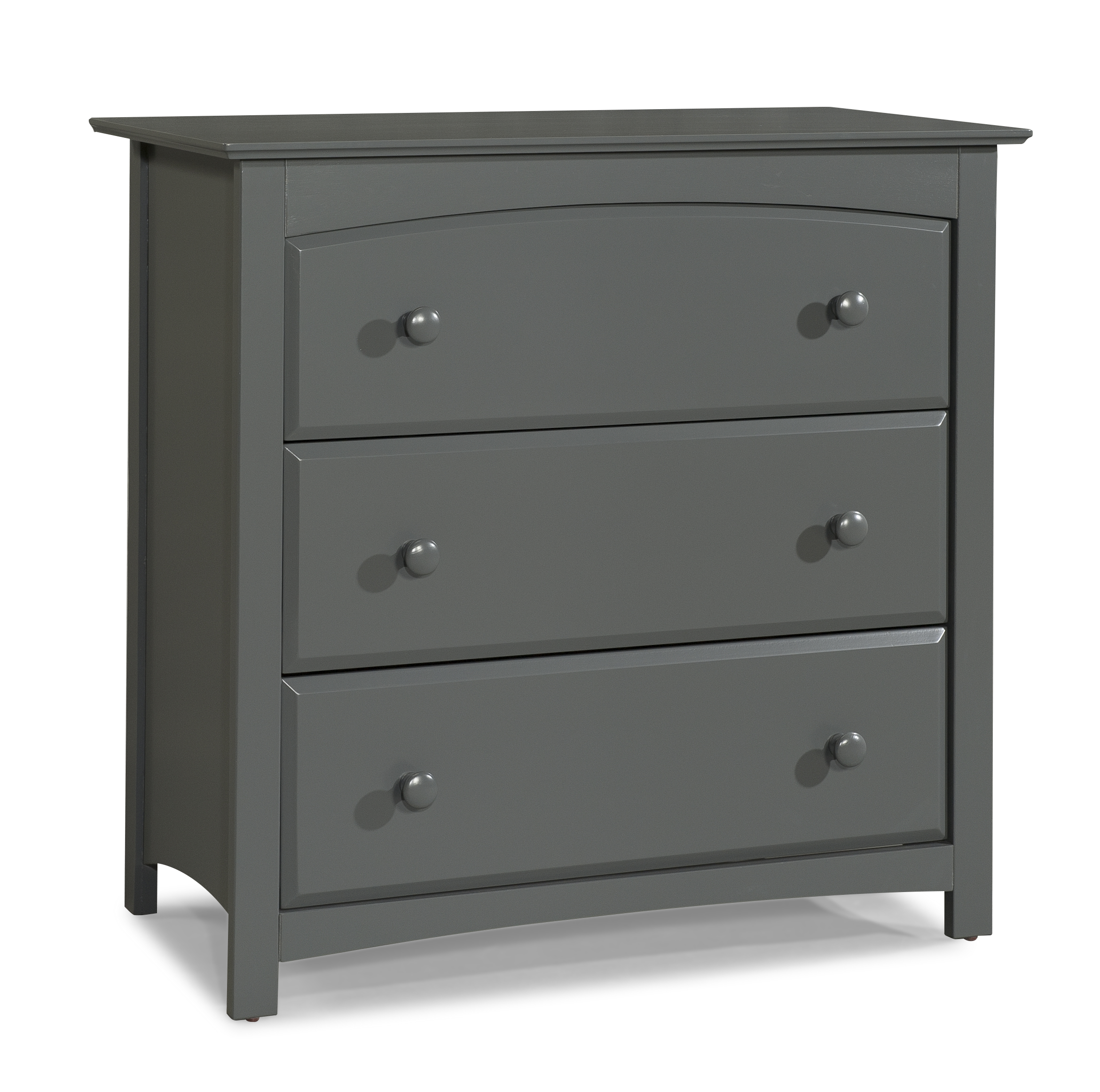 Storkcraft Kenton 3 Drawer Dresser Gray