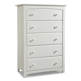 Storkcraft Kenton 5 Drawer Dresser White