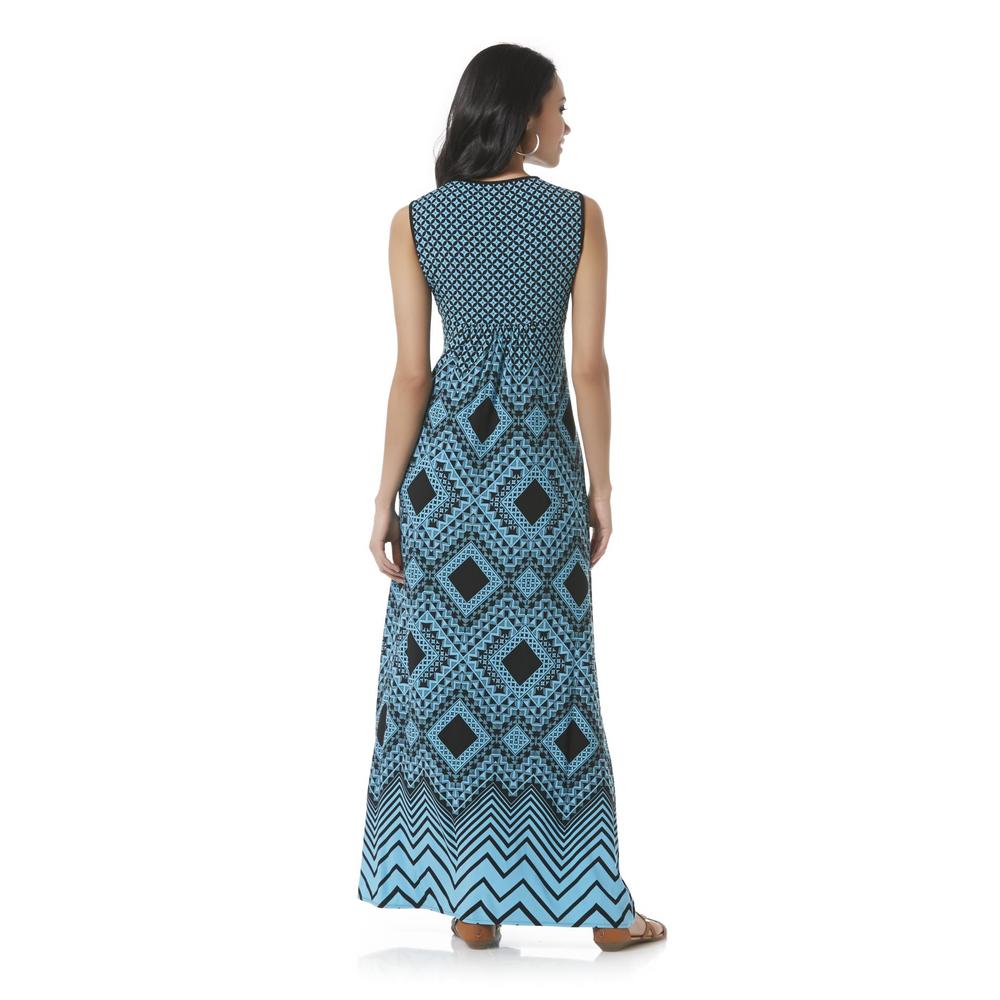 Covington Women's Surplice Maxi Dress - Geometric