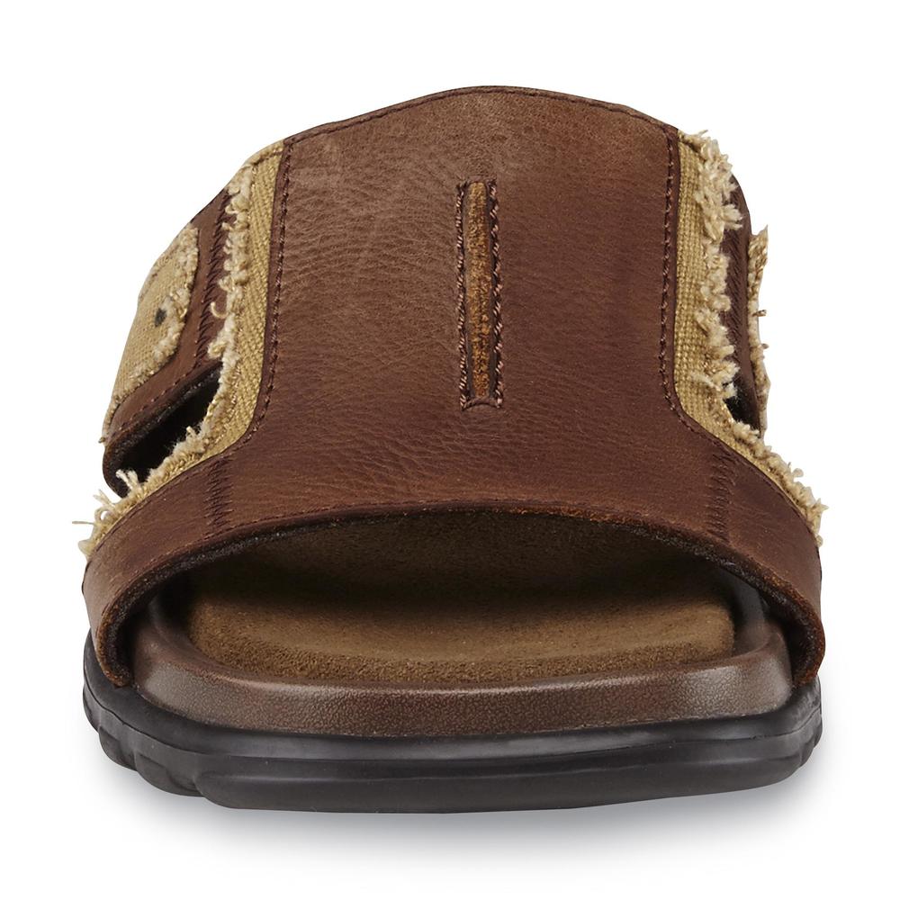 Dr. Scholl's Men's Miami Brown Slide Sandal