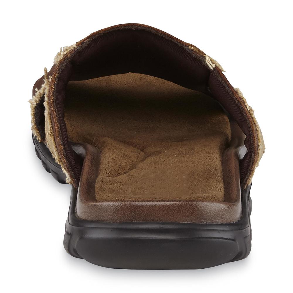 Dr. Scholl's Men's Miami Brown Slide Sandal