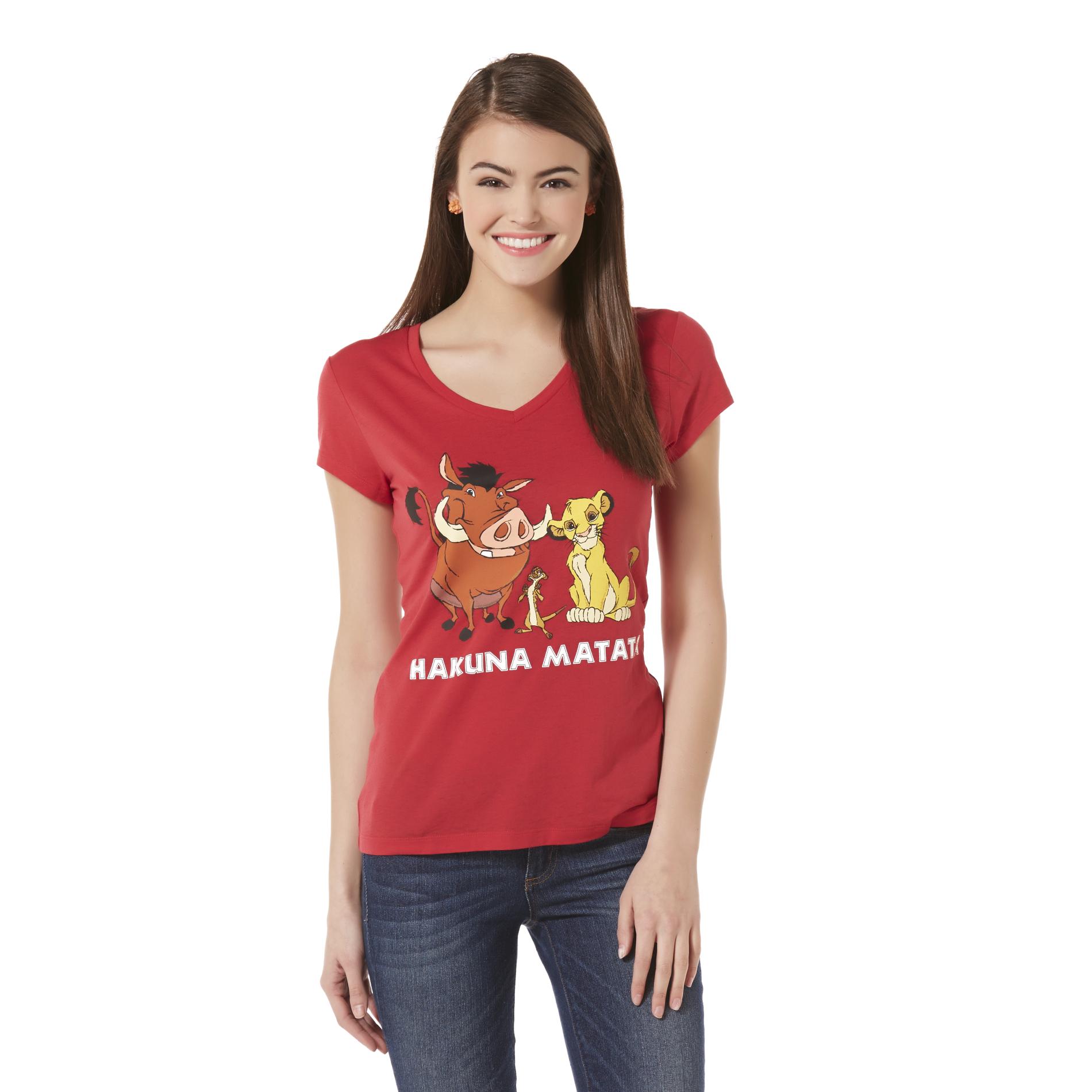 Disney The Lion King Junior's V-Neck T-Shirt - Hakuna Matata