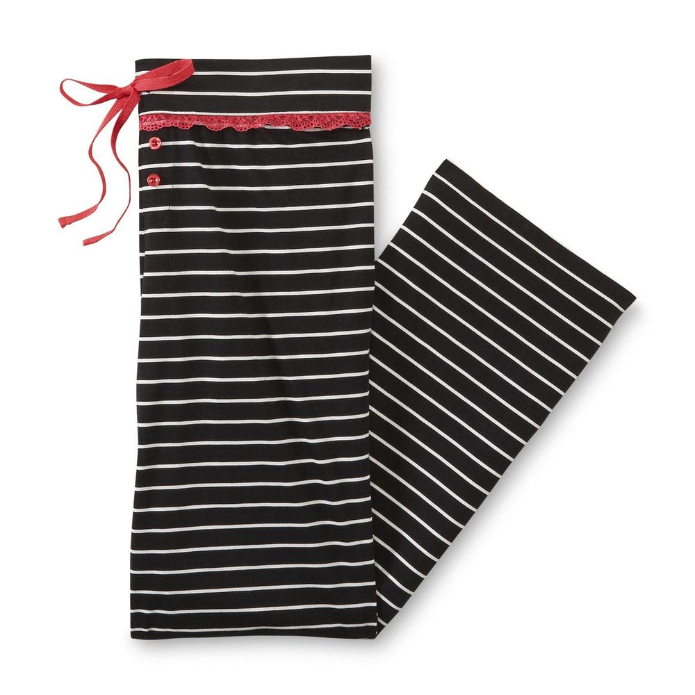 Joe Boxer Women's Plus Knit Pajama Pants - Striped