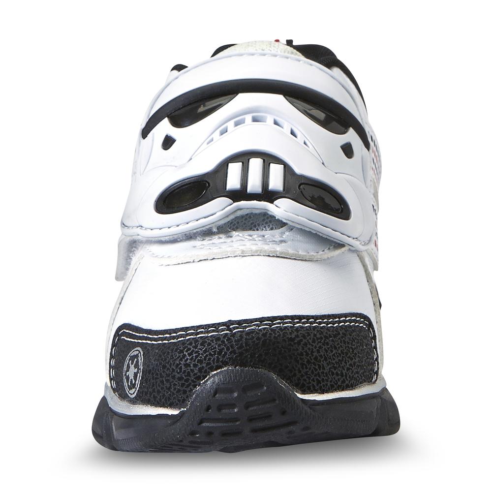 Star Wars Toddler/Youth Boy's Stormtrooper White/Black Light-Up Athletic Shoe