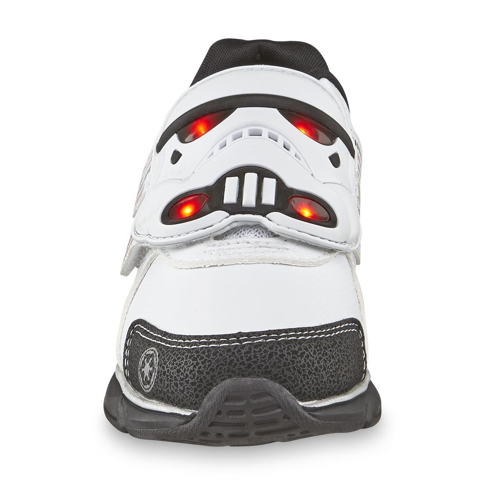 Star Wars Toddler/Youth Boy's Stormtrooper White/Black Light-Up Athletic Shoe