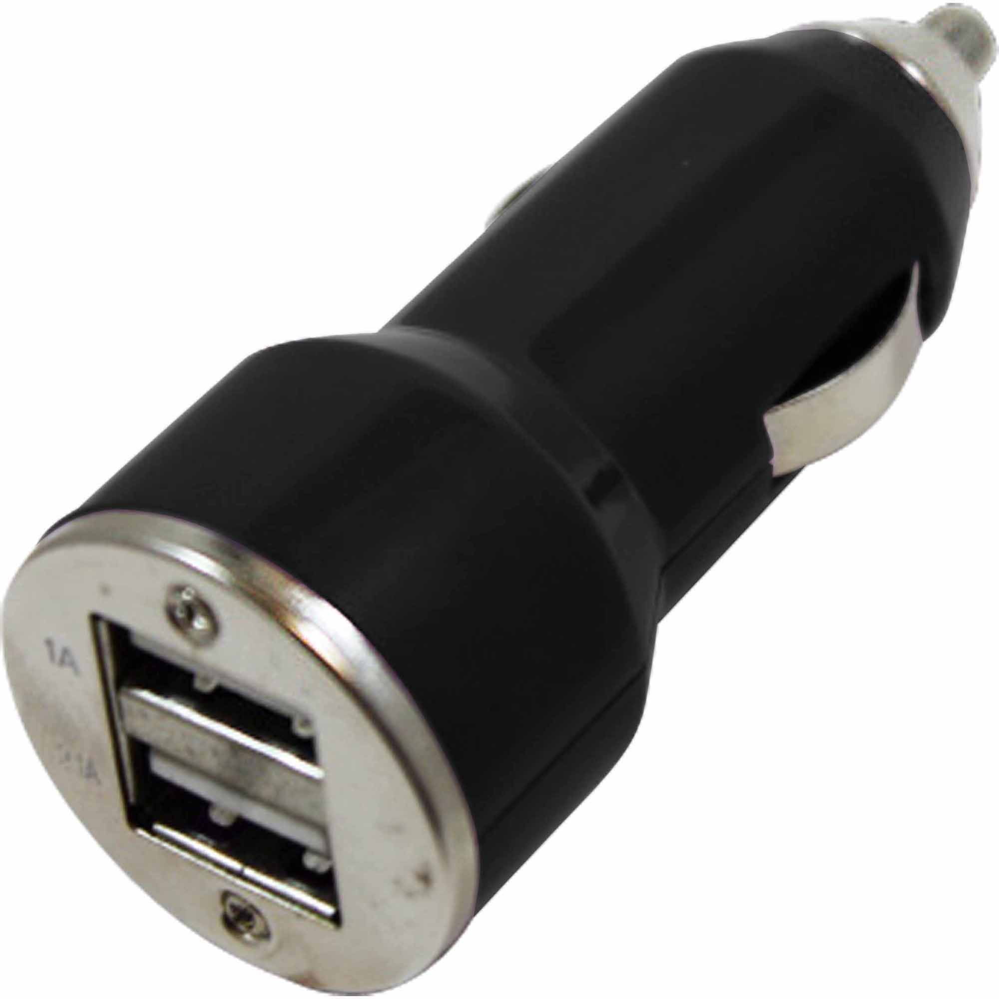 Wireless Gear BL1441 3.1-Amp Dual Mini USB Car Charger - Black Wireless Gear BL1441 3.1-Amp Dual Mini USB Car Charger - Black