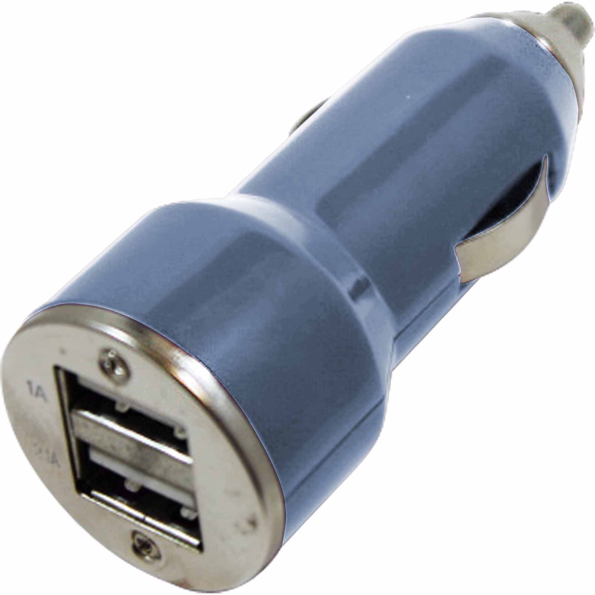 Wireless Gear BL1443 3.1-Amp Dual Mini USB Car Charger - Blue Wireless Gear BL1443 3.1-Amp Dual Mini USB Car Charger - Blue
