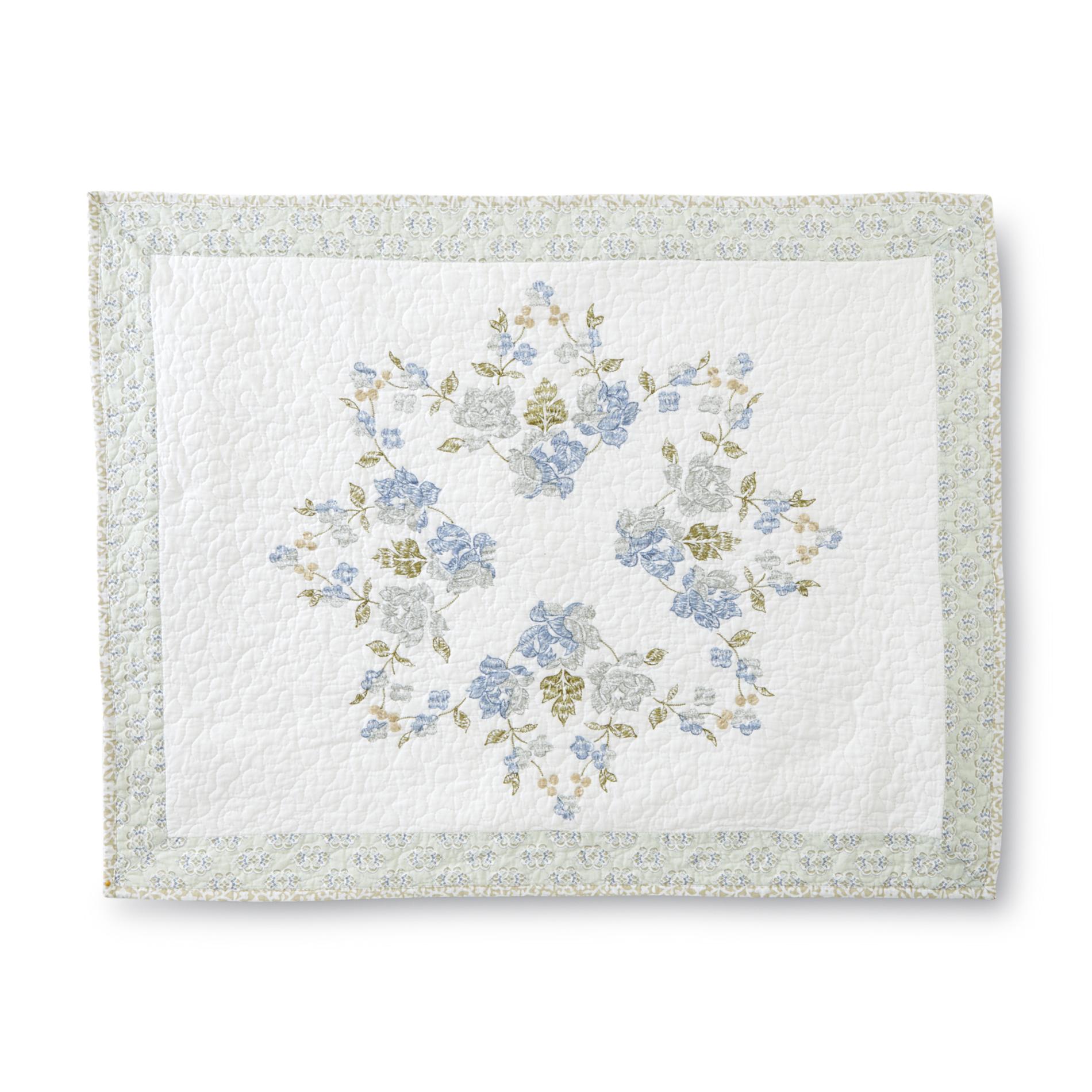 Cannon Odette Quilted Pillow Sham - Floral