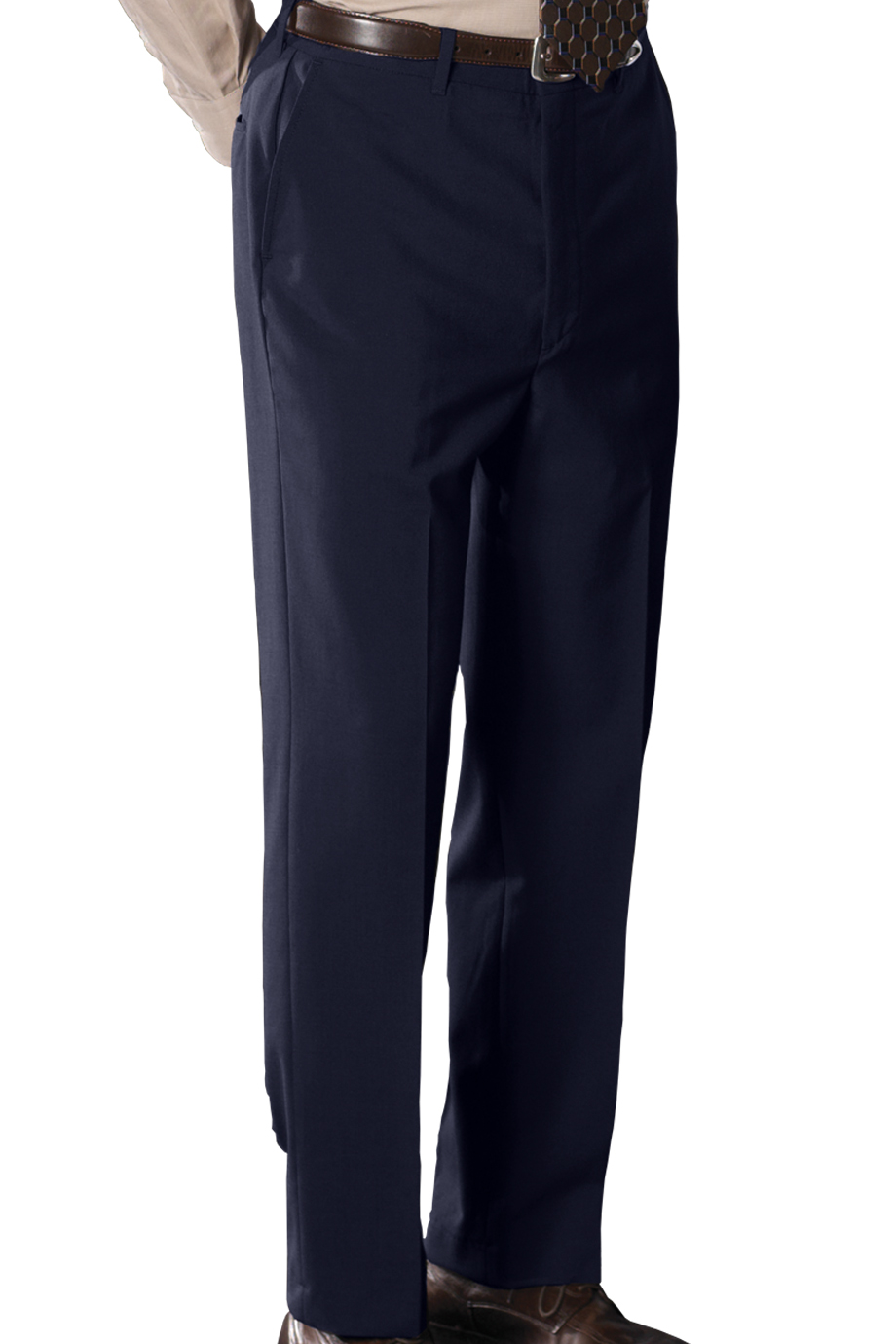 Edwards Big & Tall  Wool Blend Flat Front Dress Pant - Online exclusive