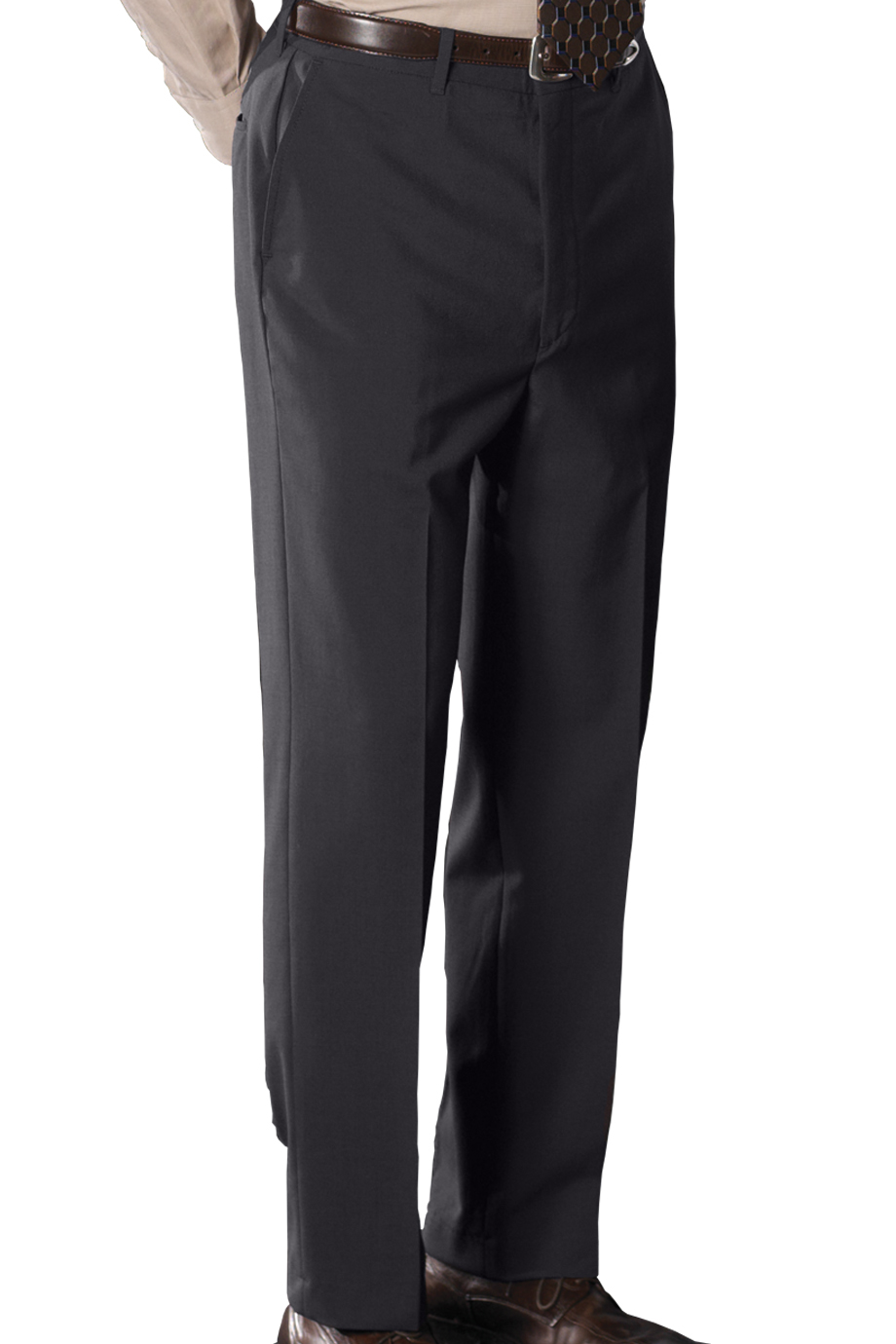 Edwards Big & Tall  Wool Blend Flat Front Dress Pant - Online exclusive